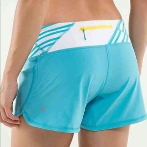 Lululemon Groovy Run Shorts, size 8, purple plaid!